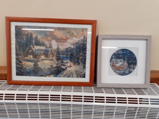 two pieces of lovely crystal art, as produced by Gwenda